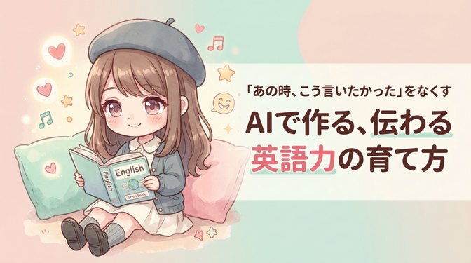 「あの時、こう言いたかった」をなくす。AIで作る、伝わる英語力の育て方のサムネイル